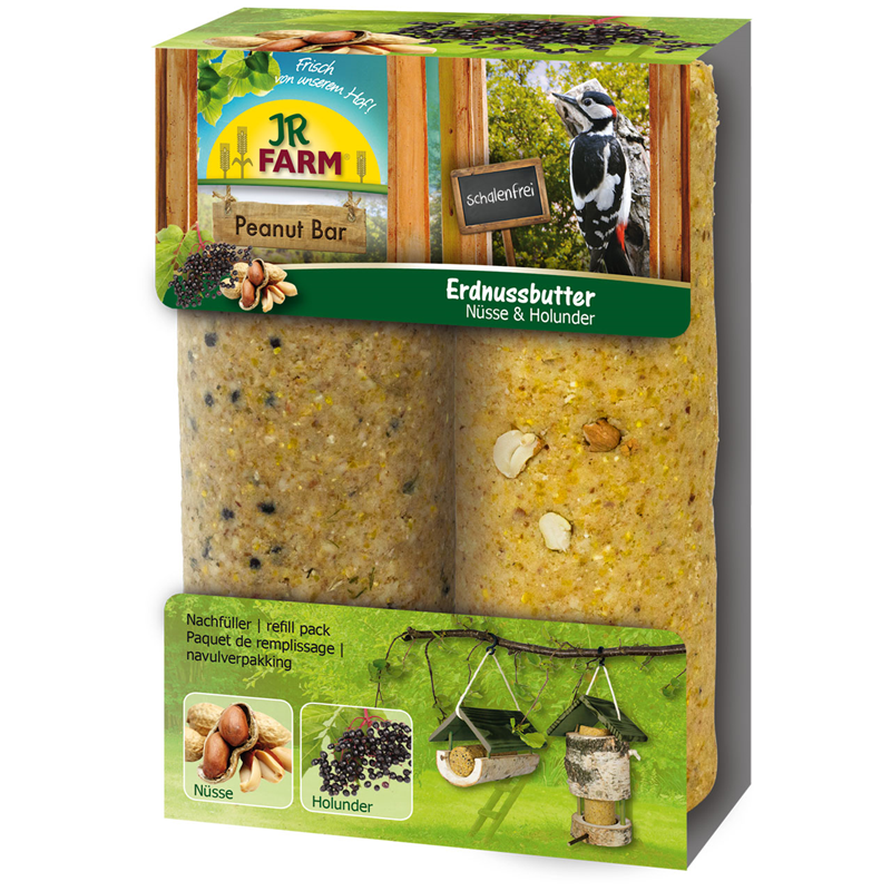 JR Garden PBar 2er Pack Nüsse & Holunder 700g