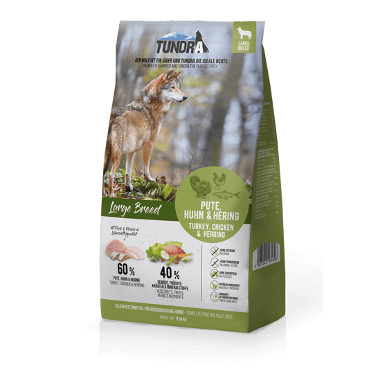 Tundra Dog Large Breed Pute Huhn & Hering
