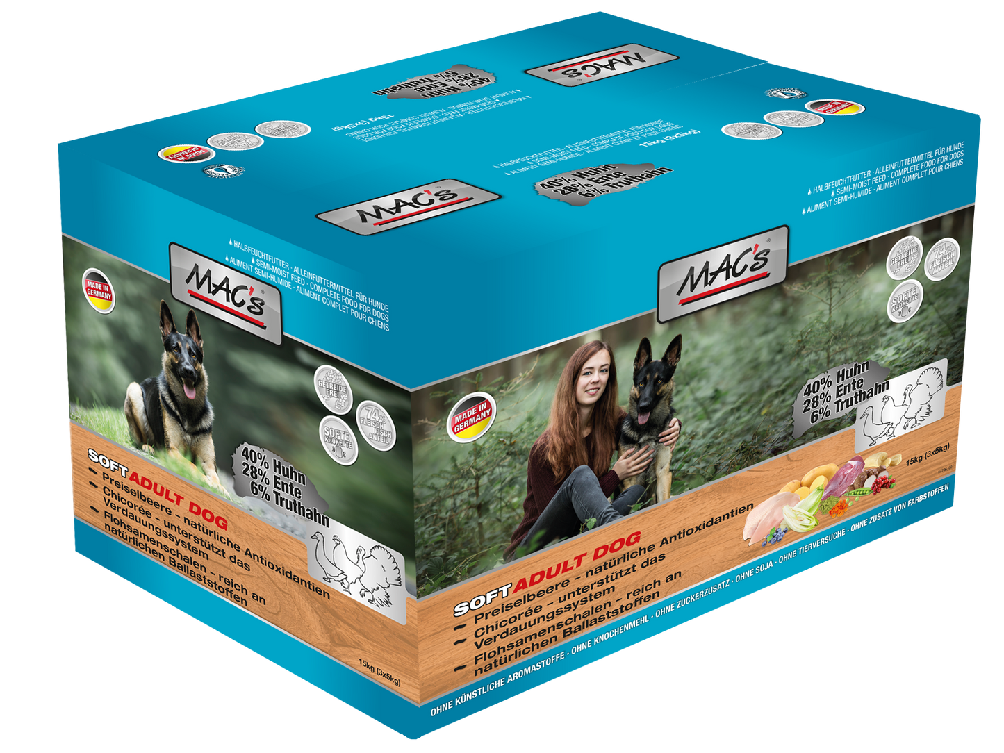 MAC's DOG - Soft Grain Free mit Huhn, Ente und Truthahn