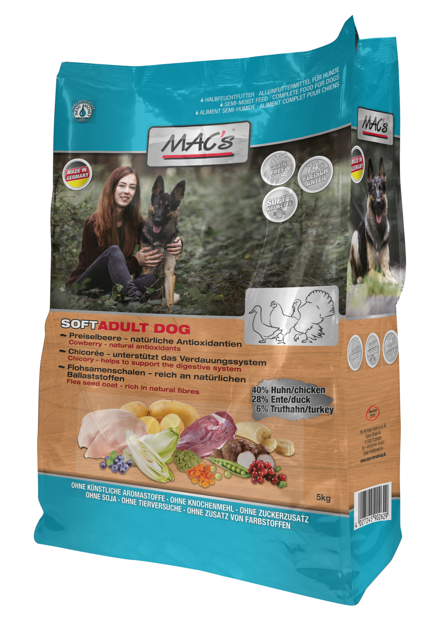 MAC's DOG - Soft Grain Free mit Huhn, Ente und Truthahn