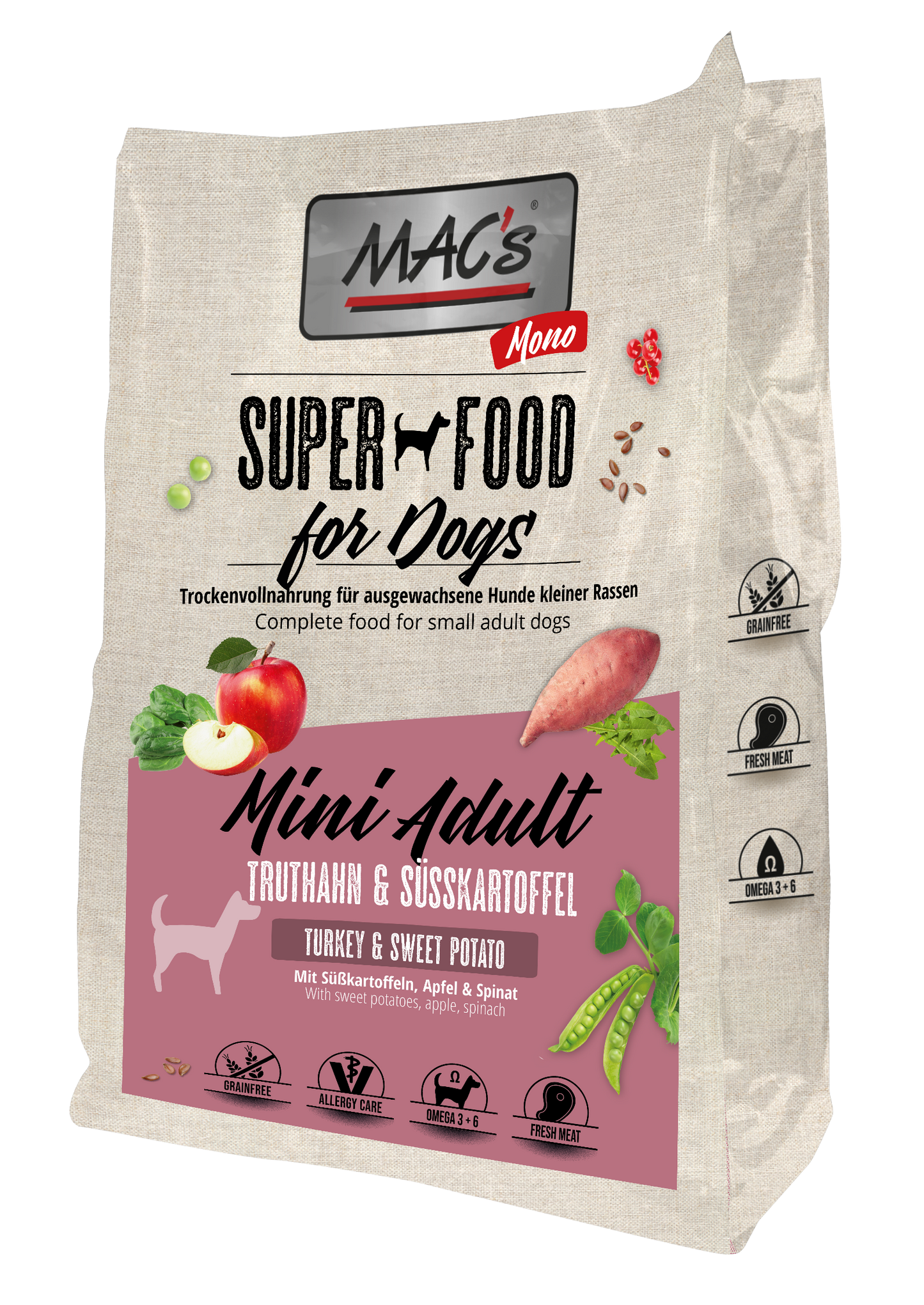 MAC's DOG - Monoprotein Mini Adult Truthahn