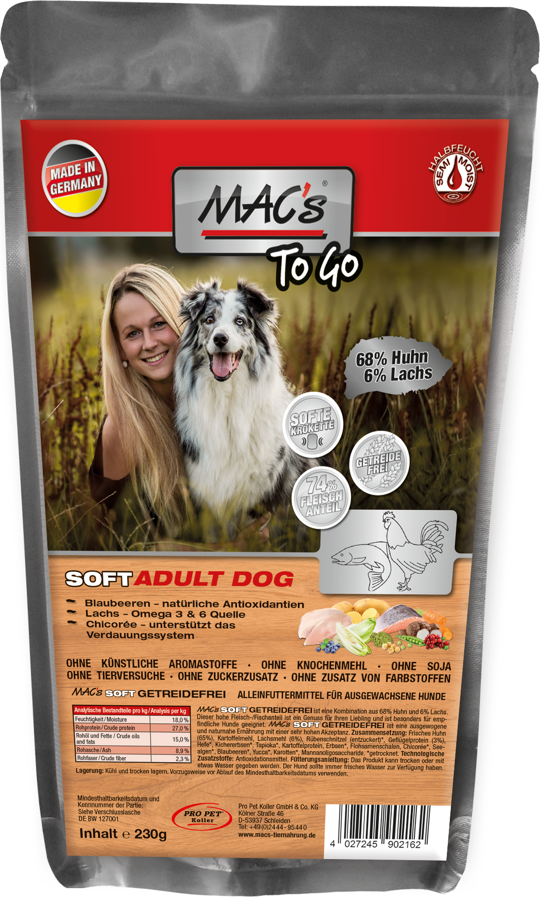 MACs DOG Soft "to go" 6x230g