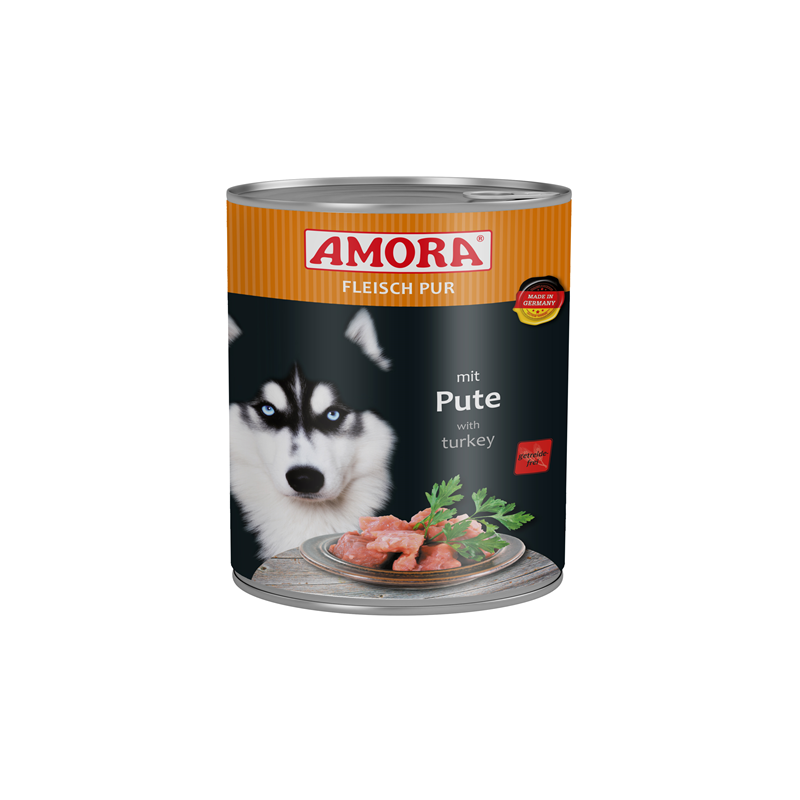 AMORA Dog Dose Fleisch Pur Adult 6x800g
