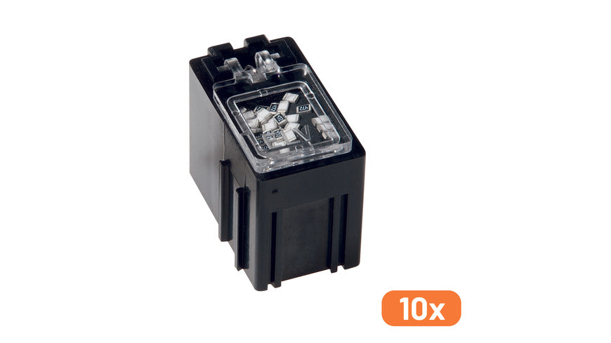 ELV 10er-Set SMD-Sortierbox, 23 x 15,5 x 27 mm, Antistatik