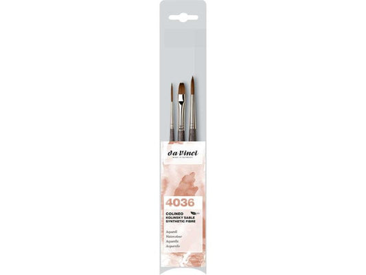da Vinci Aquarellpinsel-Set, Colineo »Serie 4036«, 3-tlg.