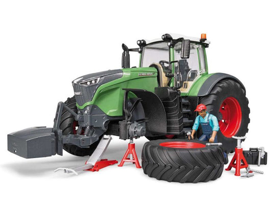 BRUDER Fendt 1050 Vario mit Mechaniker und Werkstatt-Ausstattung
