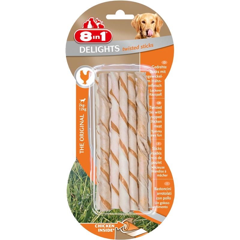 8in1 Delights Twisted Sticks Chicken
