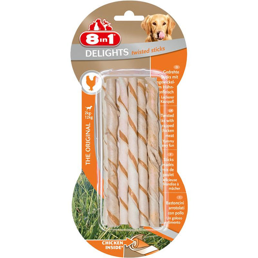 8in1 Delights Twisted Sticks Chicken