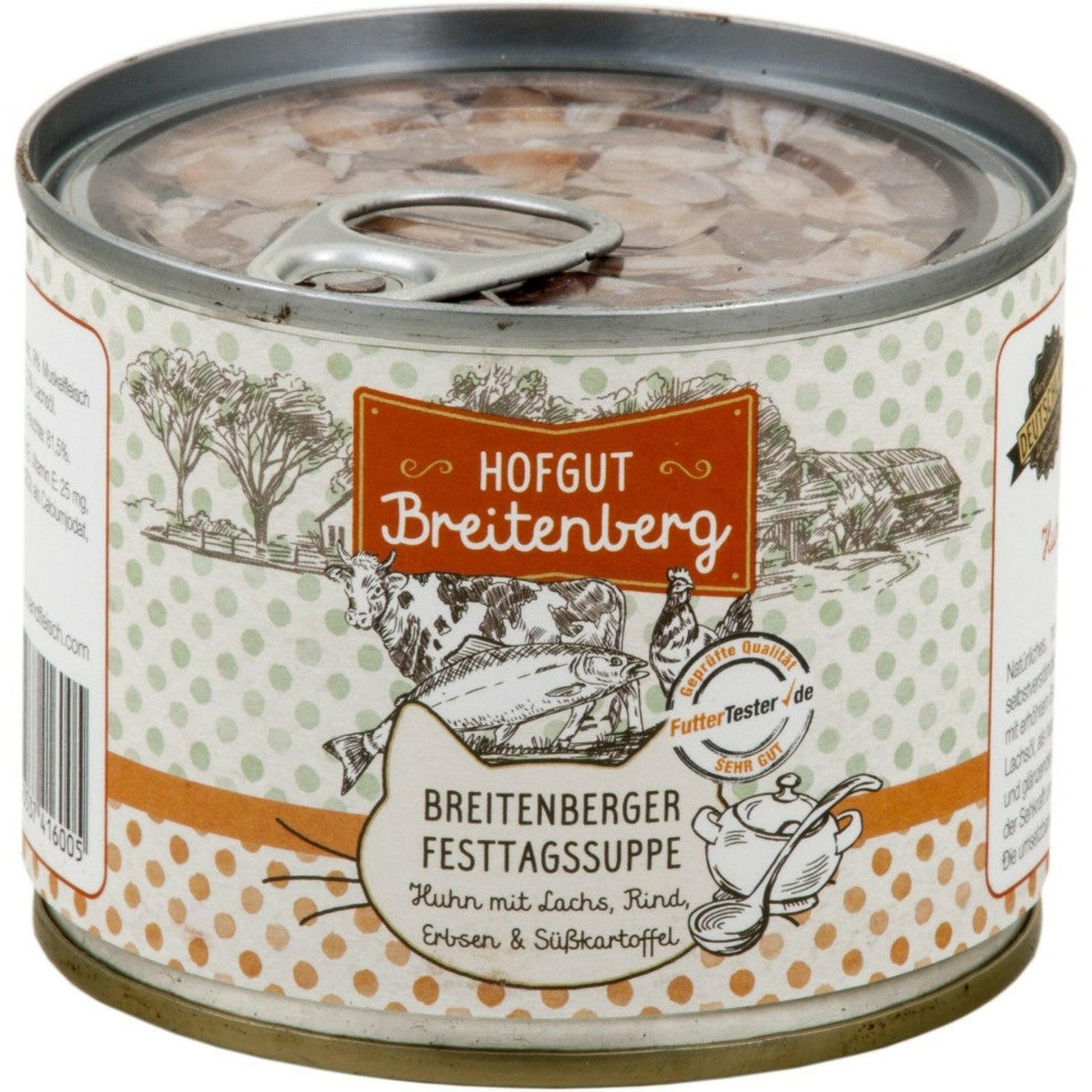 Hofgut Breitenberg Cat Breitenberger Festtagssuppe Huhn 12x180g