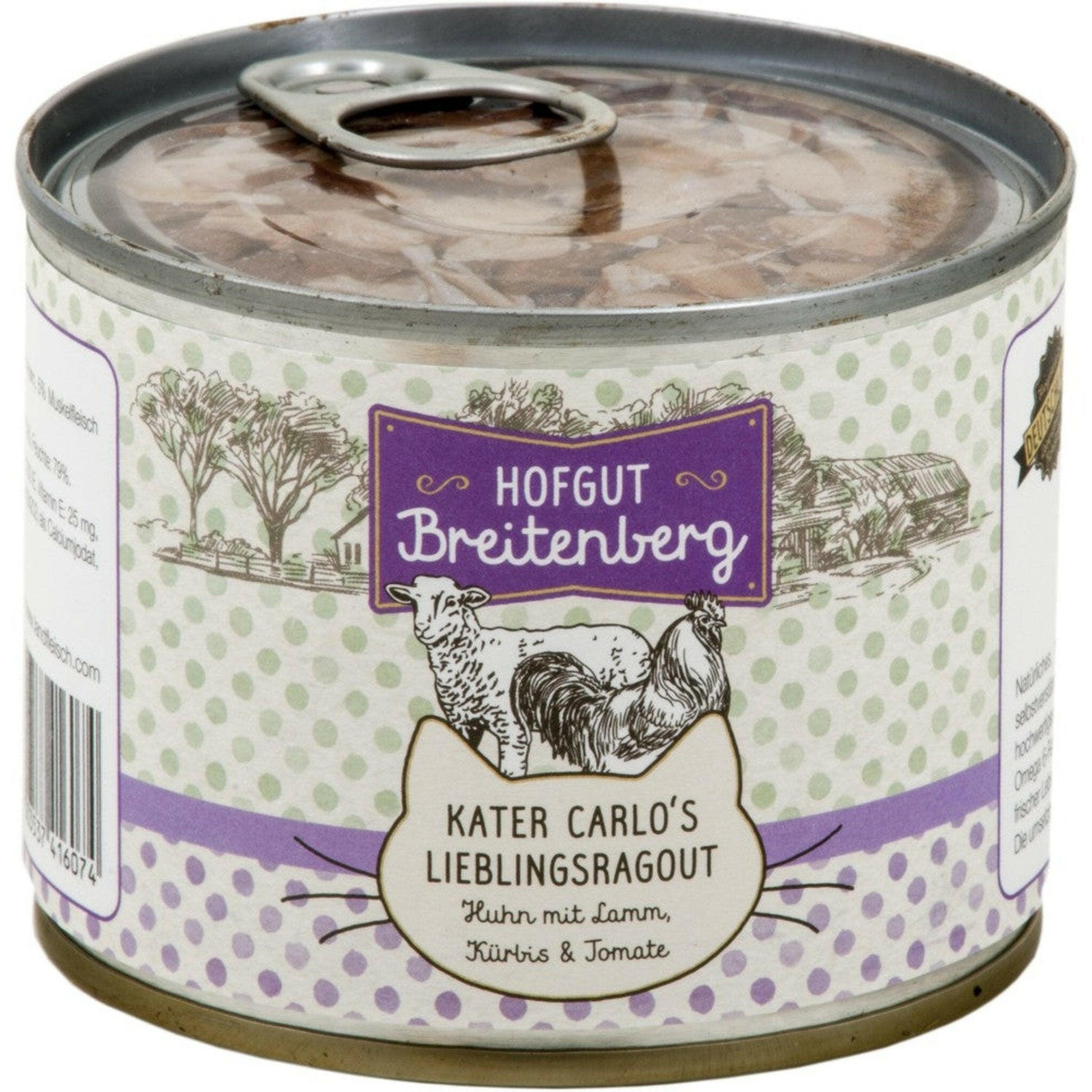 Hofgut Breitenberg Cat Kater Carlos Lieblingsragout Huhn 12x180g