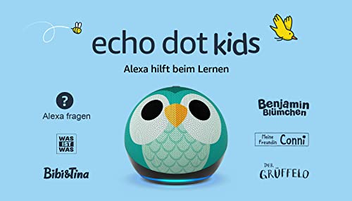 Echo Dot Kids (5. Gen) - Smarter WLAN und Bluetooth Lautsprecher mit Alexa