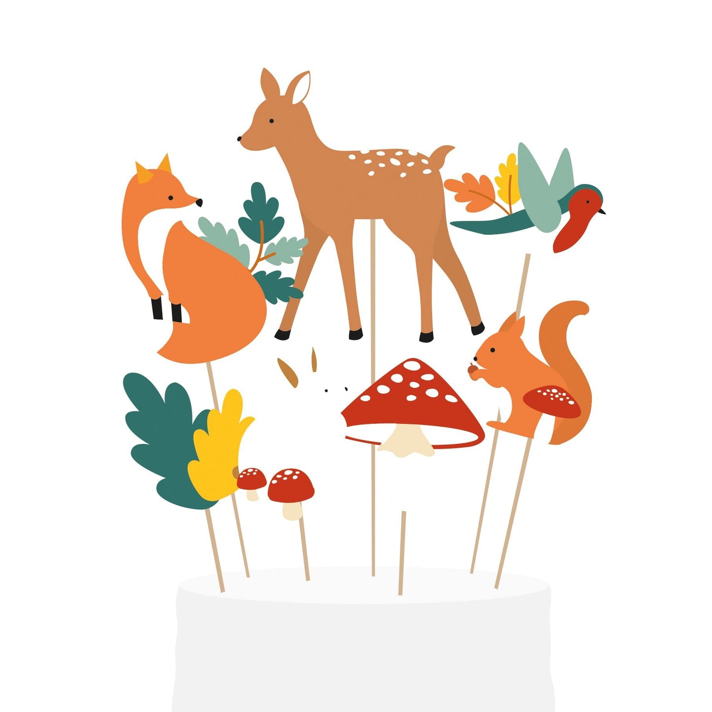 Waldtiere Kuchentopper