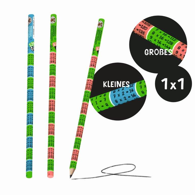 Spicker Bleistift Set - kleines und großes 1 x 1