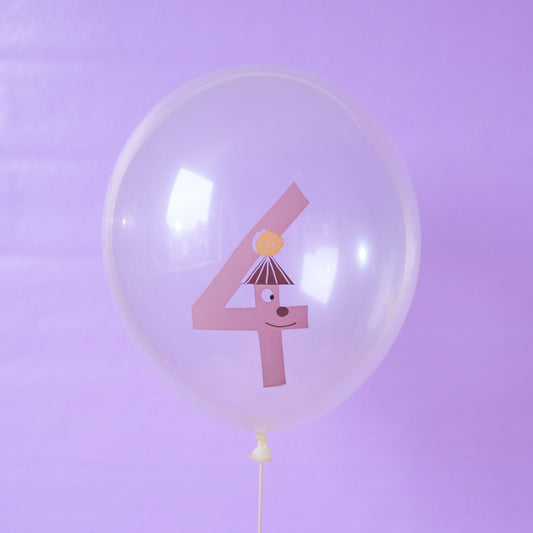 Zahlenballon Nr. 4