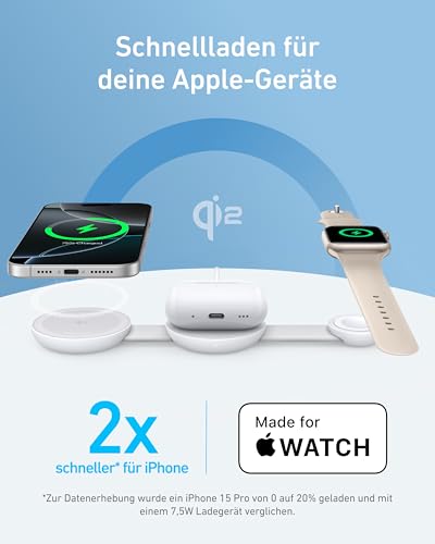 Anker MagGo 3-in-1 Ladestation - Apple MagSafe