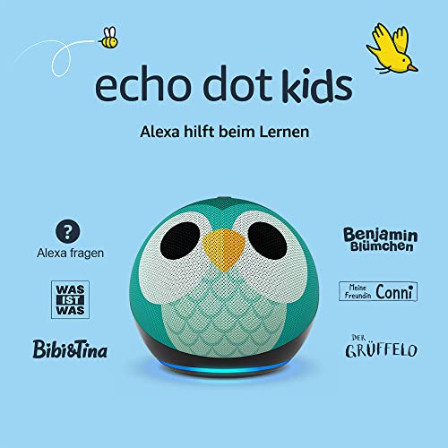 Echo Dot Kids (5. Gen) - Smarter WLAN und Bluetooth Lautsprecher mit Alexa