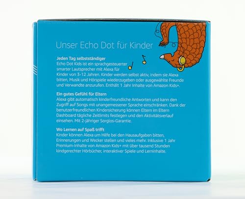 Echo Dot Kids (5. Gen) - Smarter WLAN und Bluetooth Lautsprecher mit Alexa