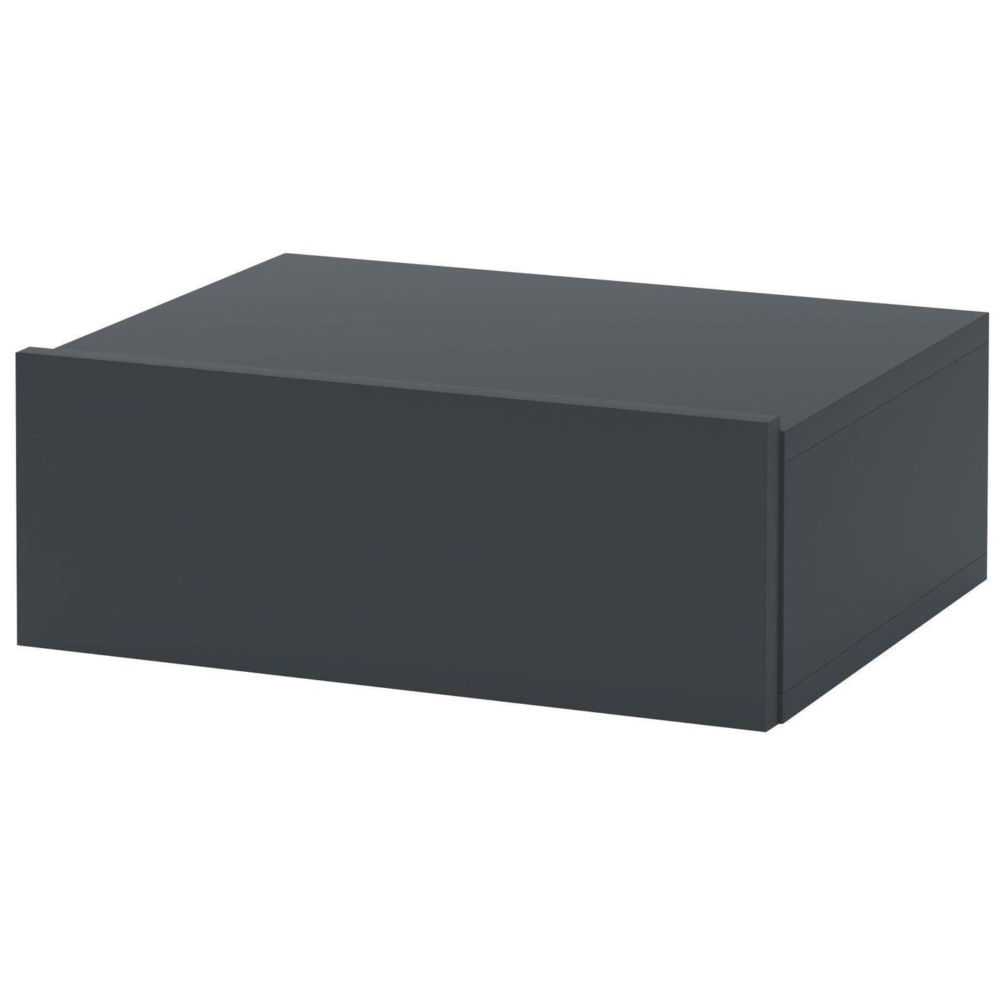 HOMCOM Hängenachttisch mit Schublade, Schlafzimmer Nachttisch aus Spanplatte im modernen Stil, 40x30x15 cm, Schwarz   Aosom