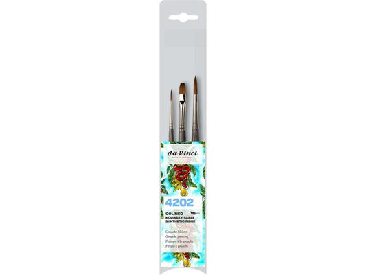 da Vinci Aquarellpinsel-Set, Colineo »Serie 4202«, 3-tlg.