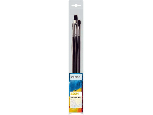 da Vinci Acrylpinsel-Set, Top Acryl »Serie 4221«, 3-tlg.