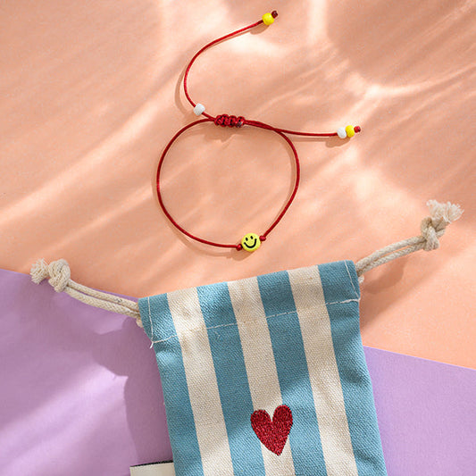 Armband Smile rot