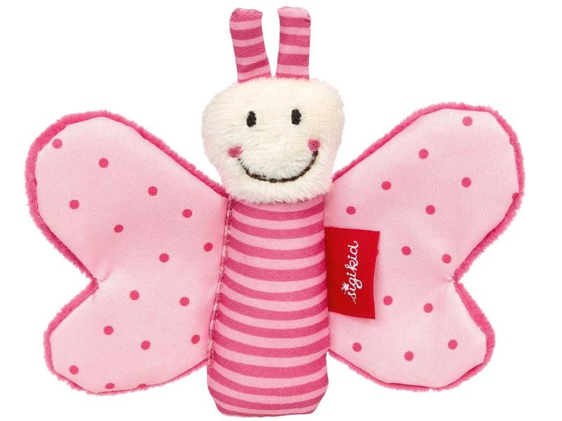 sigikid Greifling Schmetterling »Red Stars«, pink