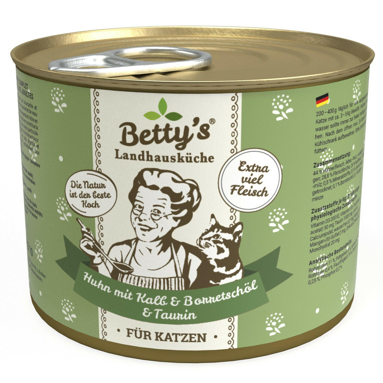 Betty's Katze mit Borretschöl 6x200gD