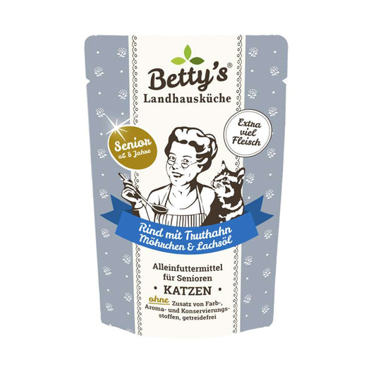 Betty's Landhausküche Cat Senior - Pouchbeutel 12x100g