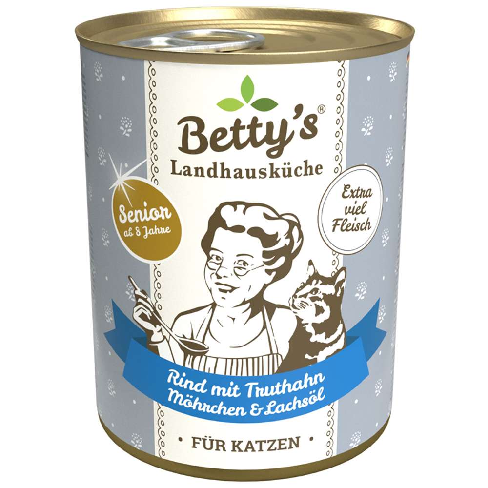 Betty's Landhausküche Cat - Senior Dosen 6x400g