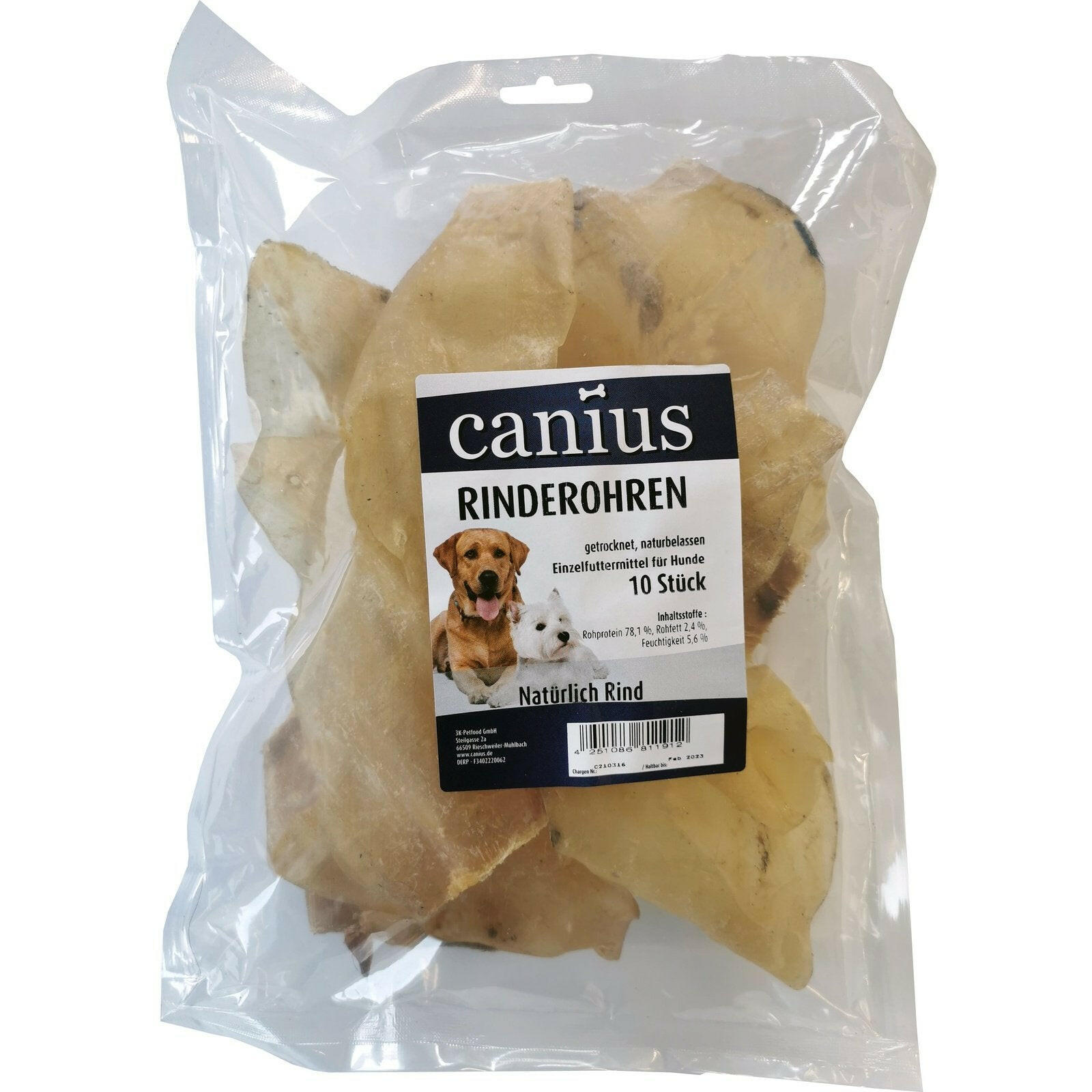 Canius Rinderohren getrocknet