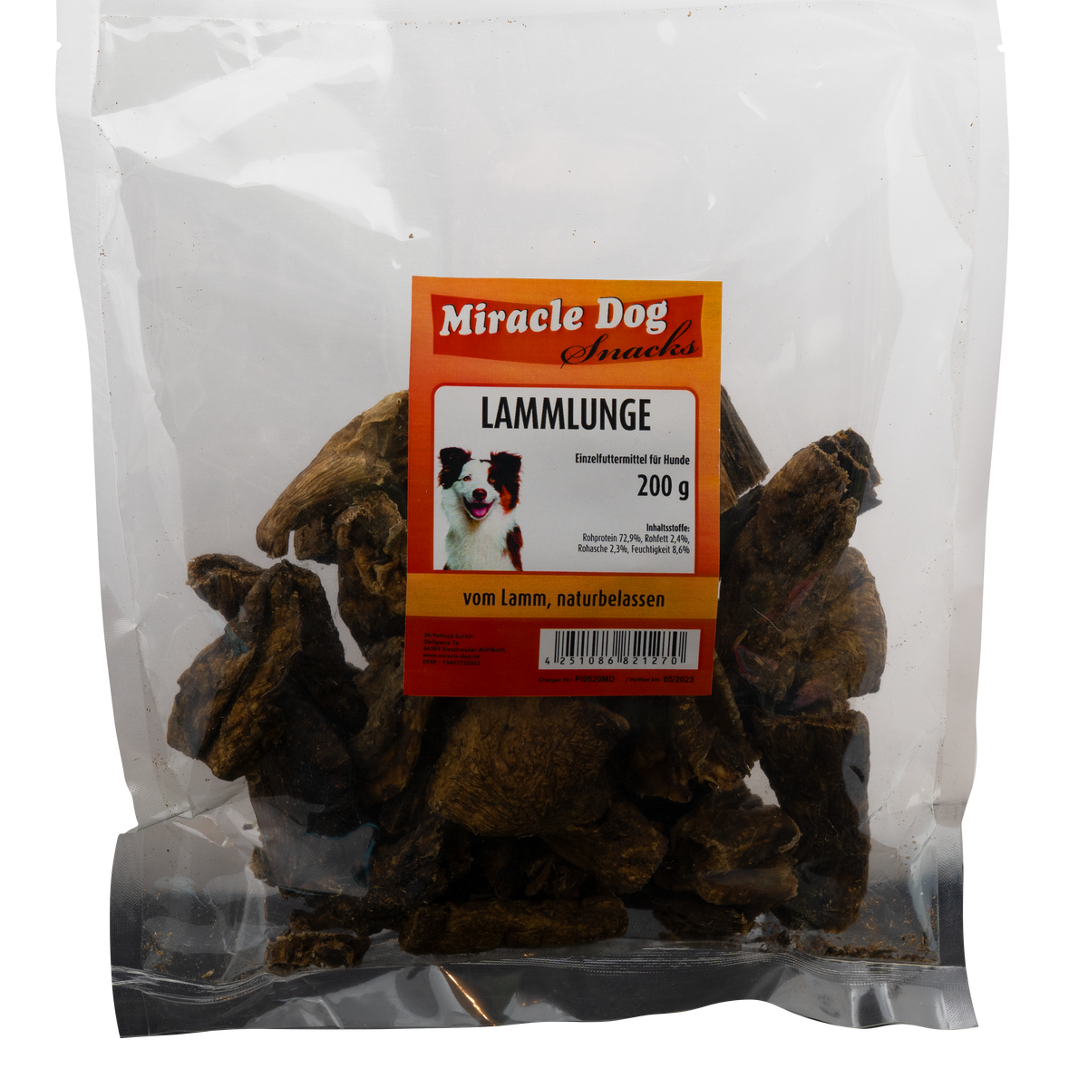 Miracle Dog Lammlunge 200g - 14er Pack