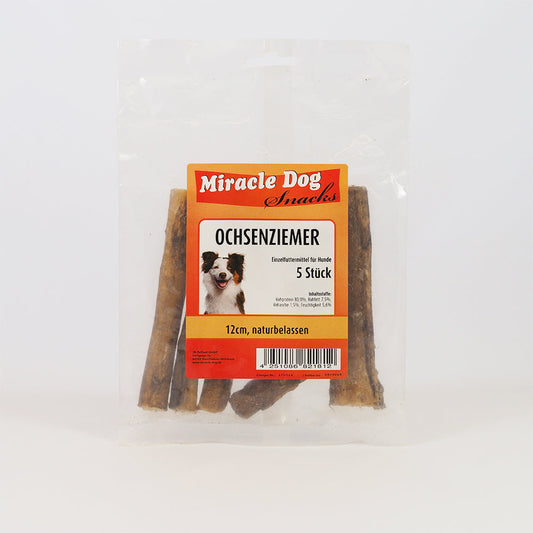 Miracle Dog Ochsenziemer 12cm 7x5er Pack