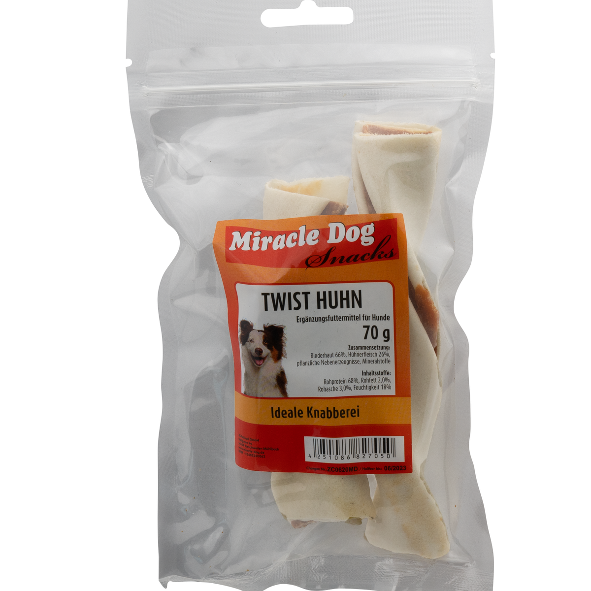 Miracle Dog Twist Huhn 70g - 12er Pacl
