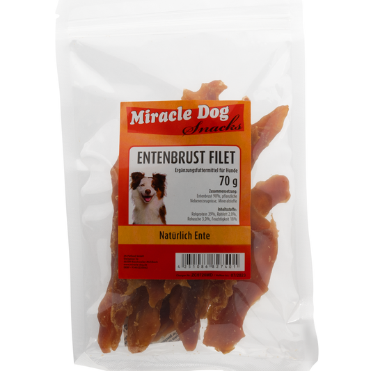 Miracle Dog Entenbrust Filet 70g - 24er Pack