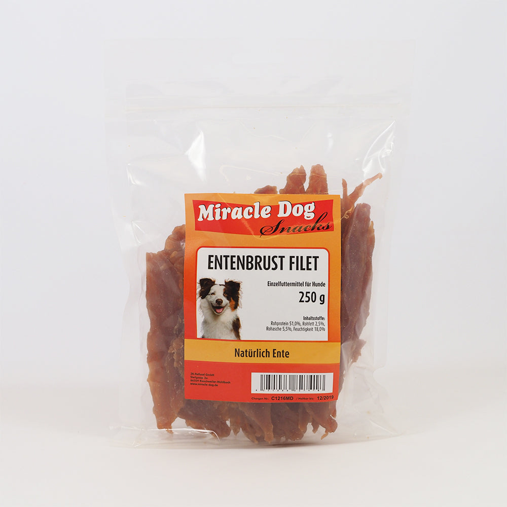 Miracle Dog Entenbrust Filet 250g - 9er Pack