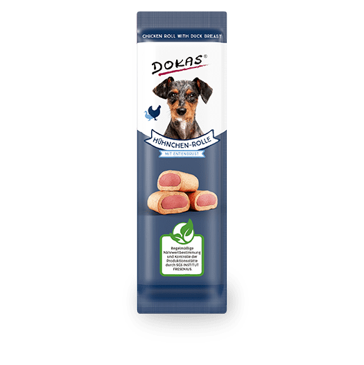 Dokas Dog Hühner-Rolle 32x10g