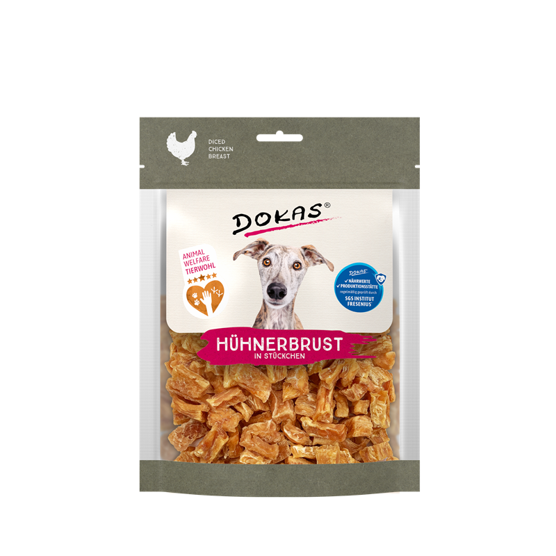 Dokas Dog - Snack Hühnerbrust in Stücken 7St
