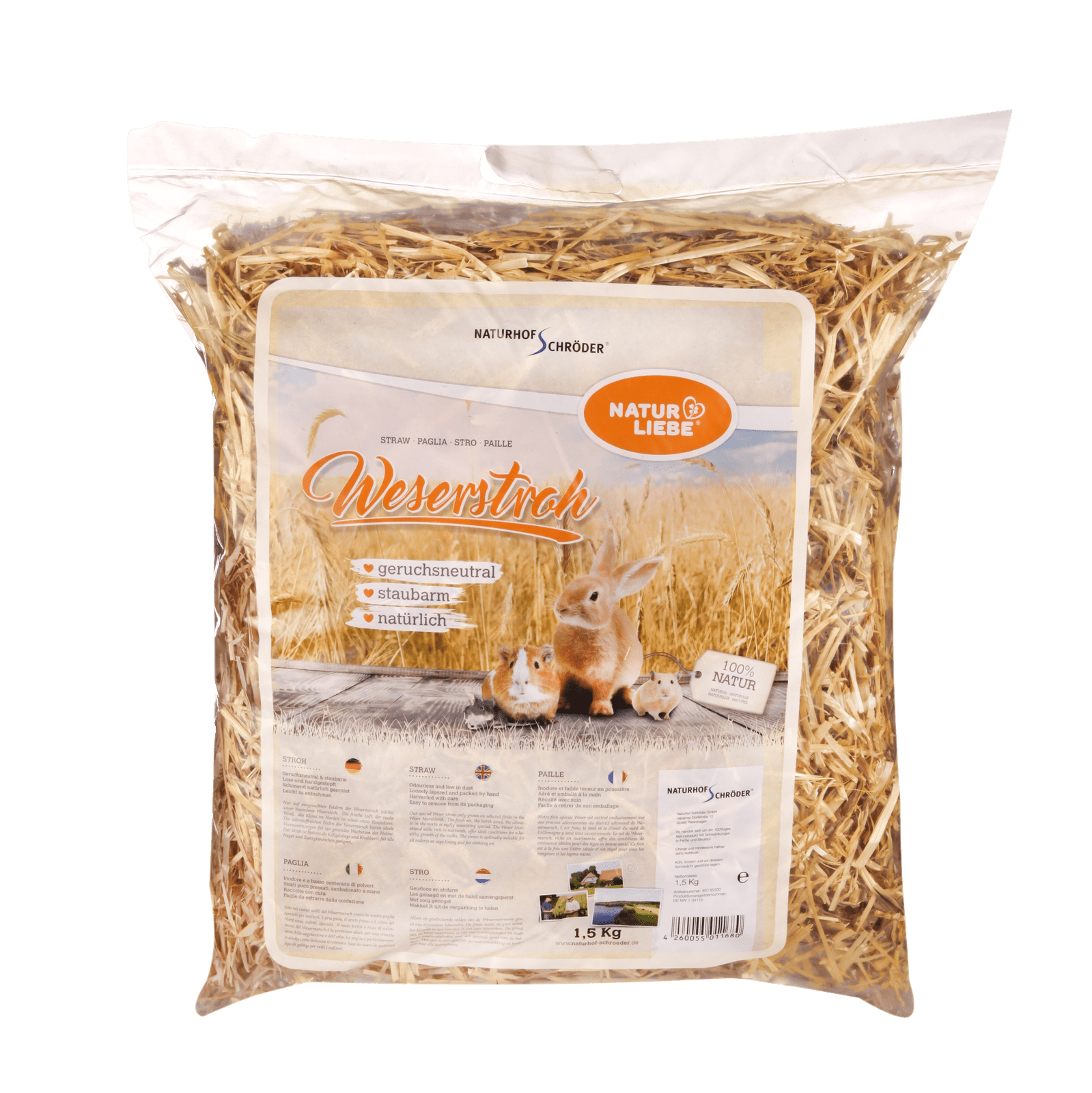 Weserstroh locker gestopft 1,5kg