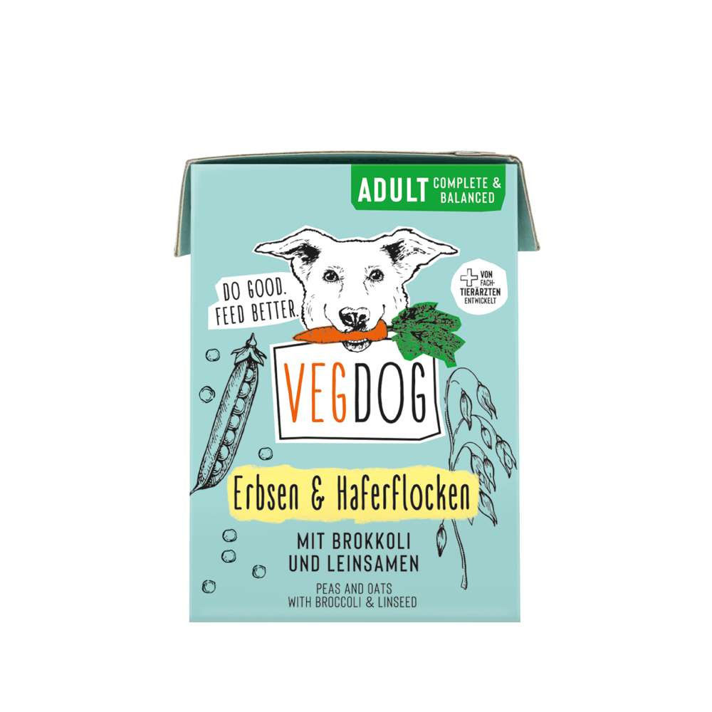 VEGDOG - Adult Tetra - Erbsen & Haferflocken