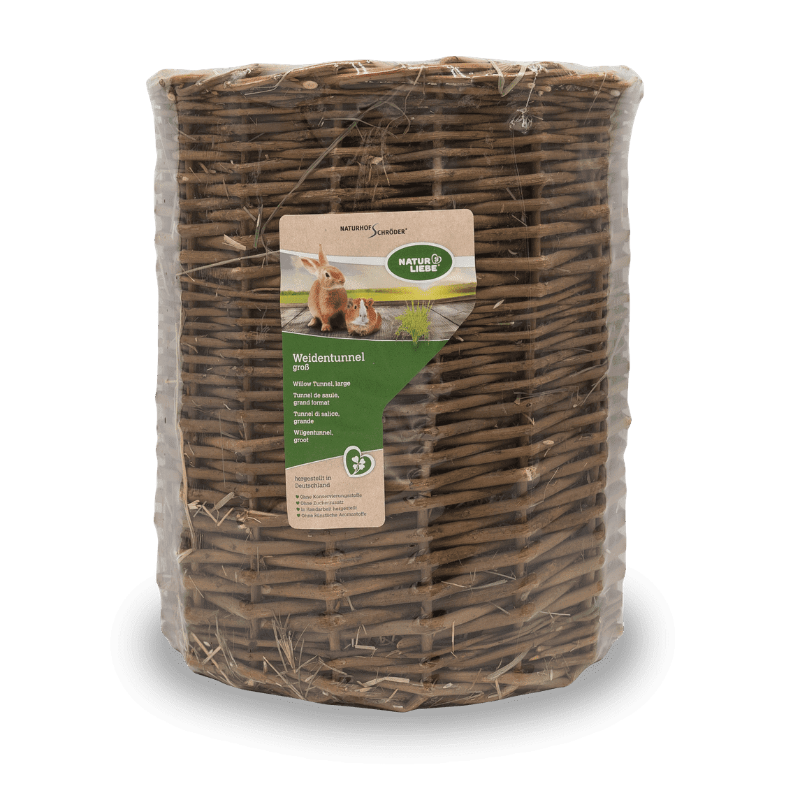 Weidentunnel groß Heu gestopft