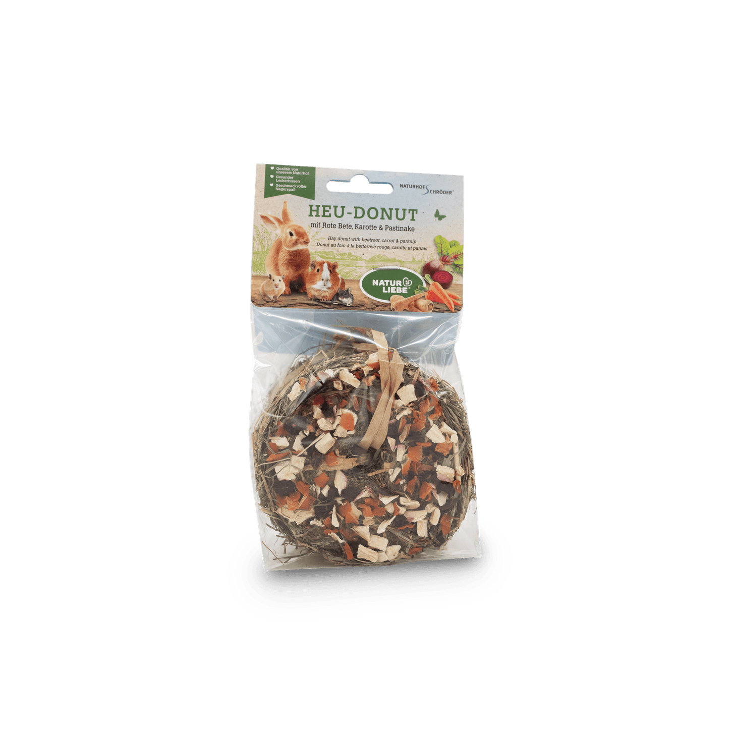 Heu-Donut mit Rote Bete Karotte & Pastinake-Dip 65g