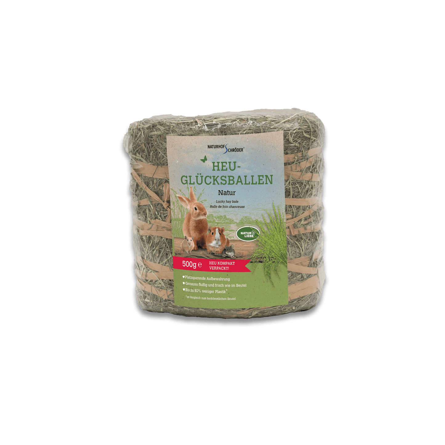 Heu-Glücksballen Natur