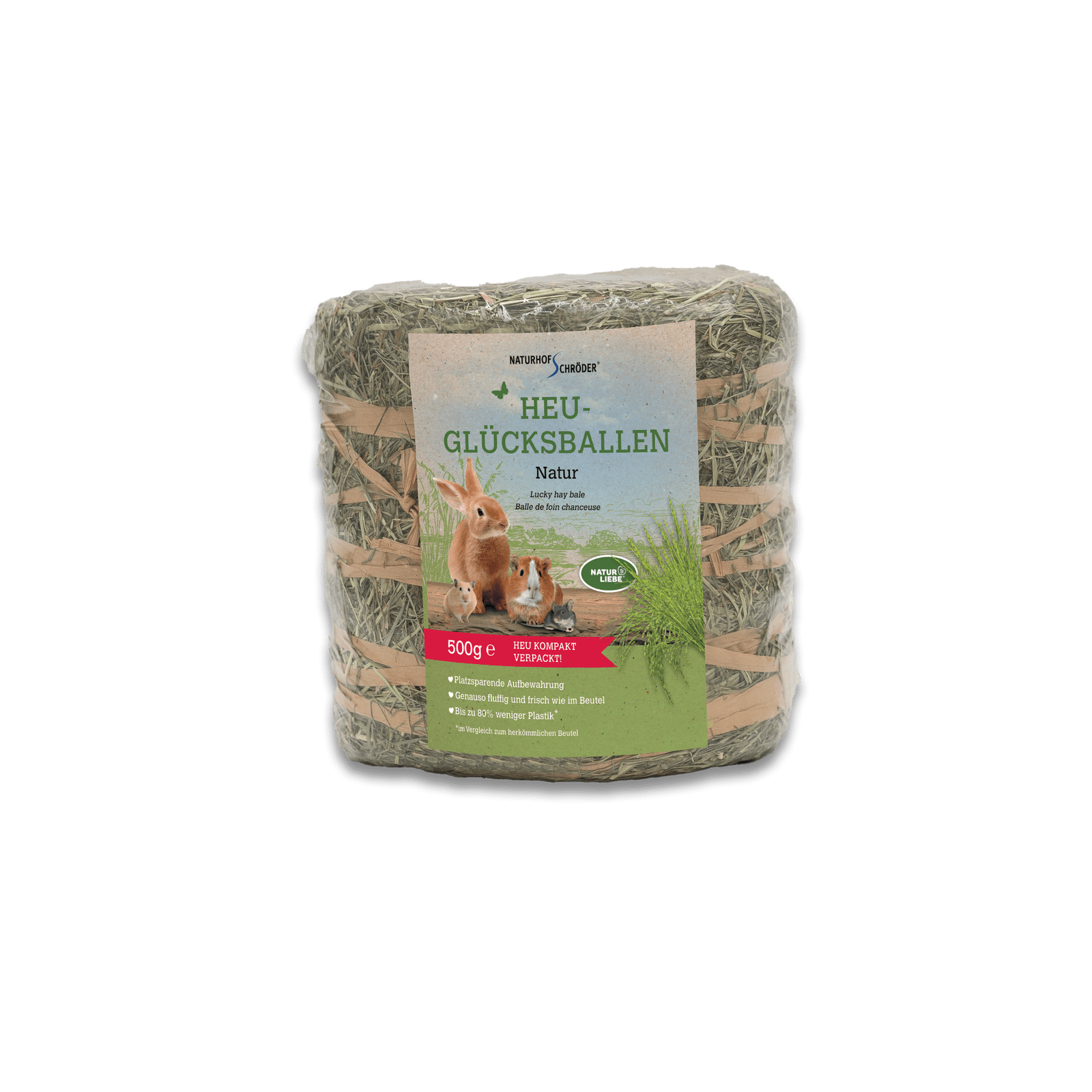 Heu-Glücksballen Natur