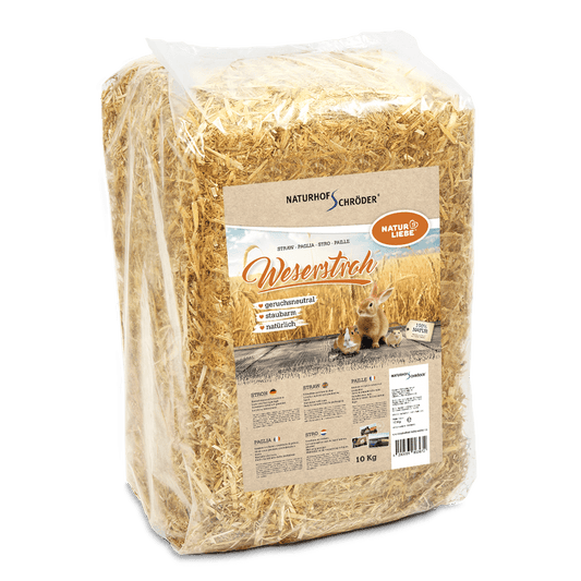 Weserstroh gepresst