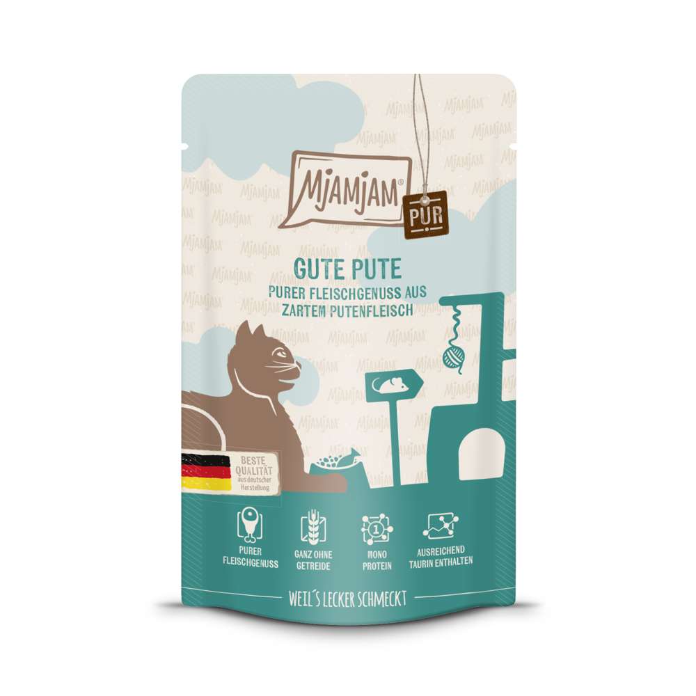 MjAMjAM Cat - Purer Fleischgenuss Pouchbeutel 12x125g