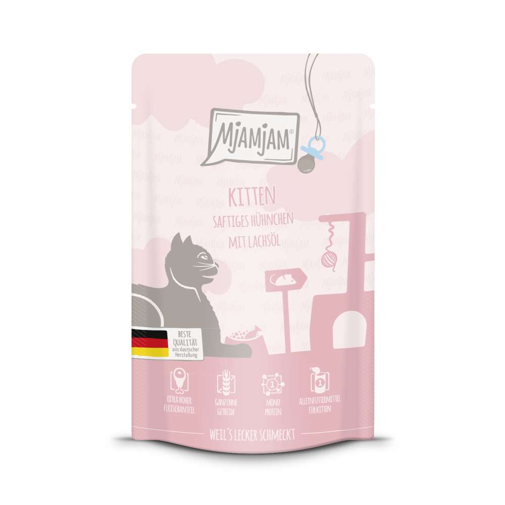 MjAMjAM Cat - Leckere Mahlzeiten Kitten Pouchbeutel 12x125g