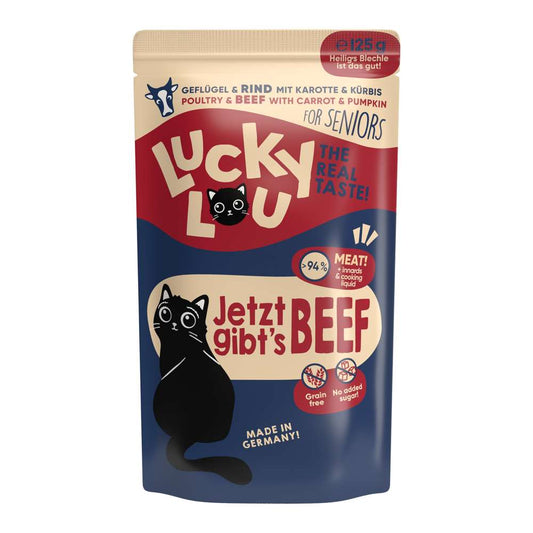 LuckyLou Cat - Life Stage Senior Pouchbeutel 16x125g