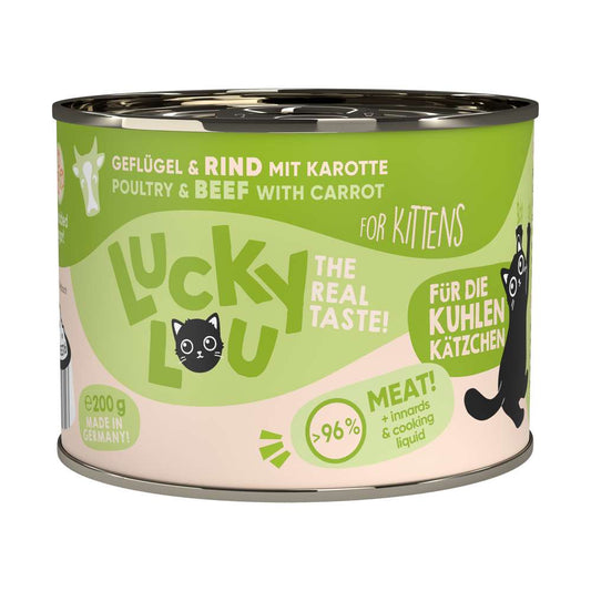 Lucky Lou Dose Lifestage Kitten Geflügel + Rind 200g