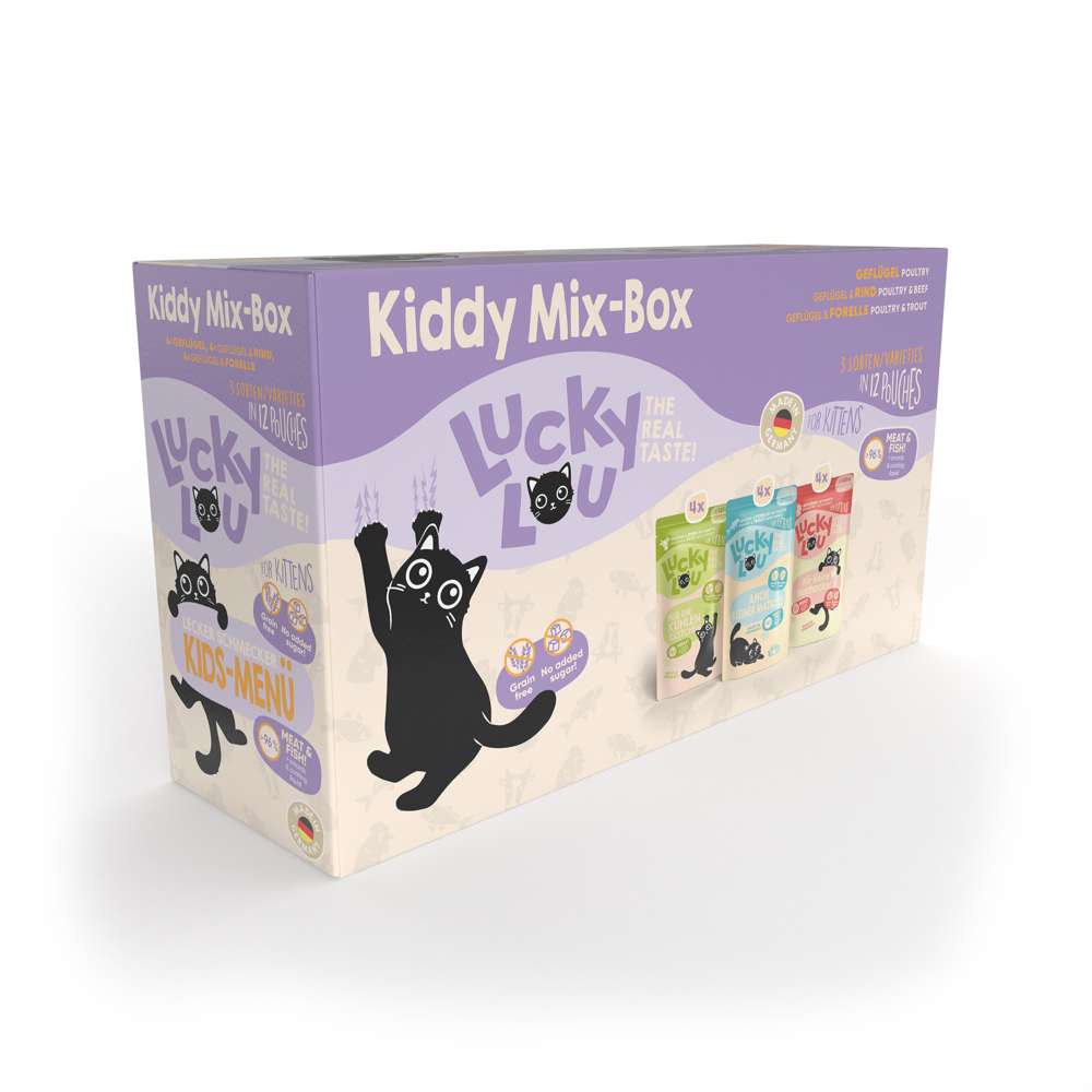 LuckyLou Cat - Life Stage Kitten Multipack 12x125g
