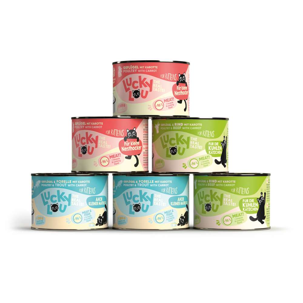 LuckyLou Cat - Life Stage Kitten Multipack 6x200g